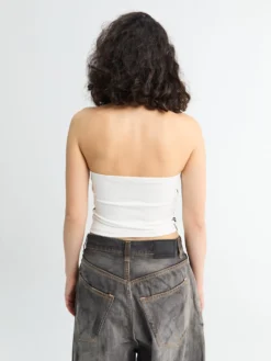 Adicolor 3 Stripe Tube Top i Hvid og Sort