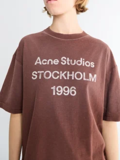 Afslappet Fit T-Shirt i Chokoladebrun
