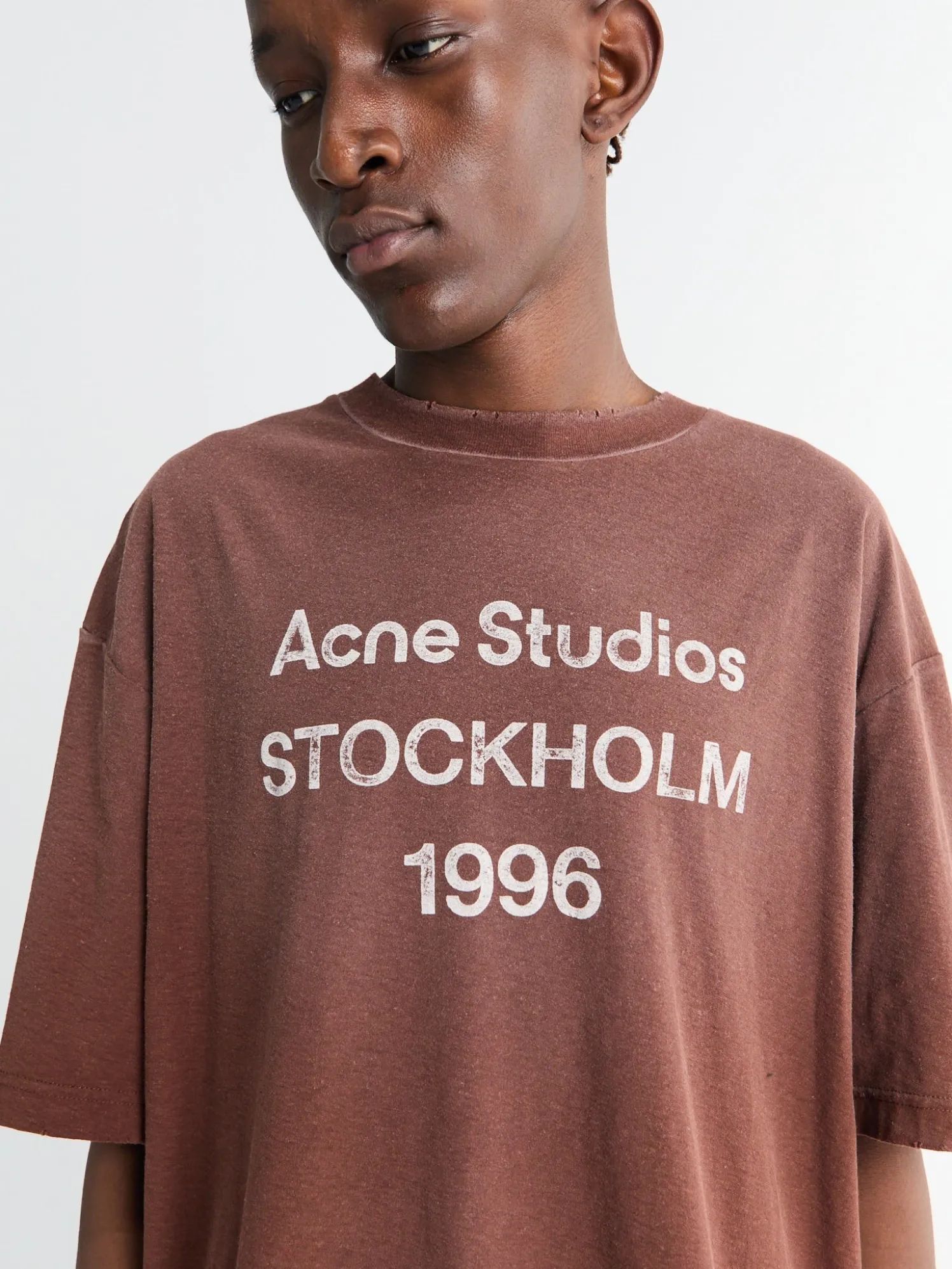 Afslappet Fit T-Shirt i Chokoladebrun