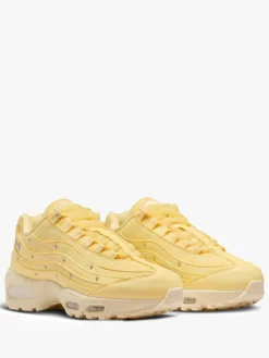 Air Max 95 Big Bubble i Blød Gul og Metallisk Sølv