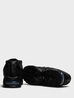 Air Max 95 Big Bubble Leather QS Sneakers i Triple Black