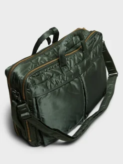 ALL NEW TANKER Double Zip 3Way Briefcase i Sage Green