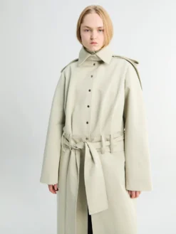 Amy Trench Coat i Lysebeige