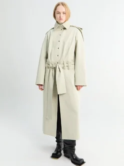 Amy Trench Coat i Lysebeige