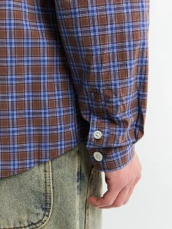Another Shirt 4.0 i Brun Blå Tern