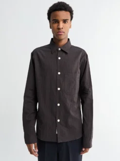 Another Shirt 4.0 JPN i Navy og Brun Tern
