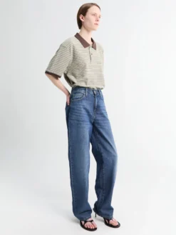 Arin Pant i Blå Dark Used Wash