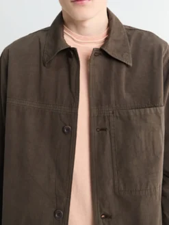 Arresskov Compact Cotton Overshirt i Delicioso Brun