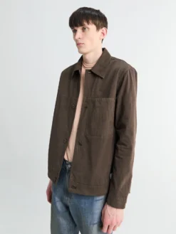 Arresskov Compact Cotton Overshirt i Delicioso Brun