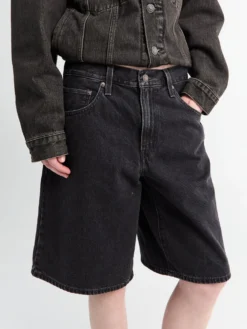 Baggy Dad Jort Open Mind FP i Sort