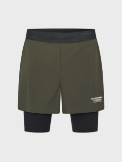 Balance 2-i-1 Shorts i Dark Olive
