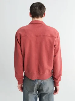 Bandak Cotton Linen Loopback Jakke i Cowhide