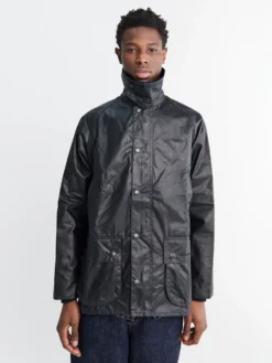 Bedale Wax Jacket i Navy