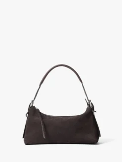 Belted Baguette Taske i Ibenholt Brun