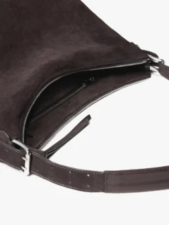 Belted Hobo Bag i Ebony Brown