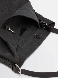 Belted Tote Bag i Ash Black