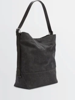Belted Tote Bag i Ash Black