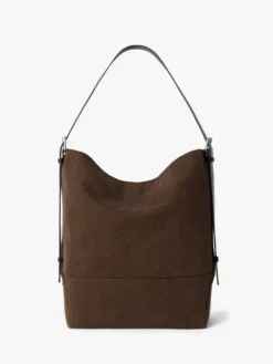 Belted Tote Bag i Dark Chocolate