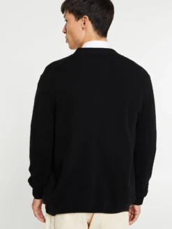 Black Heart Cardigan i Sort