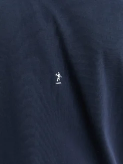 Blank T-shirt i Navy
