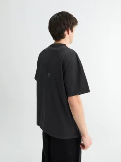 Blank T-shirt i Vasket Sort