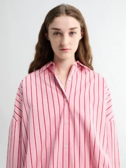 Bomuldsskjorte i Pink