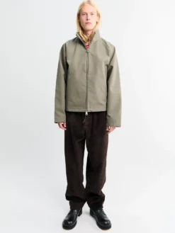 Brice Full Zip Cotton Oxford Jakke i Weimaraner Grey