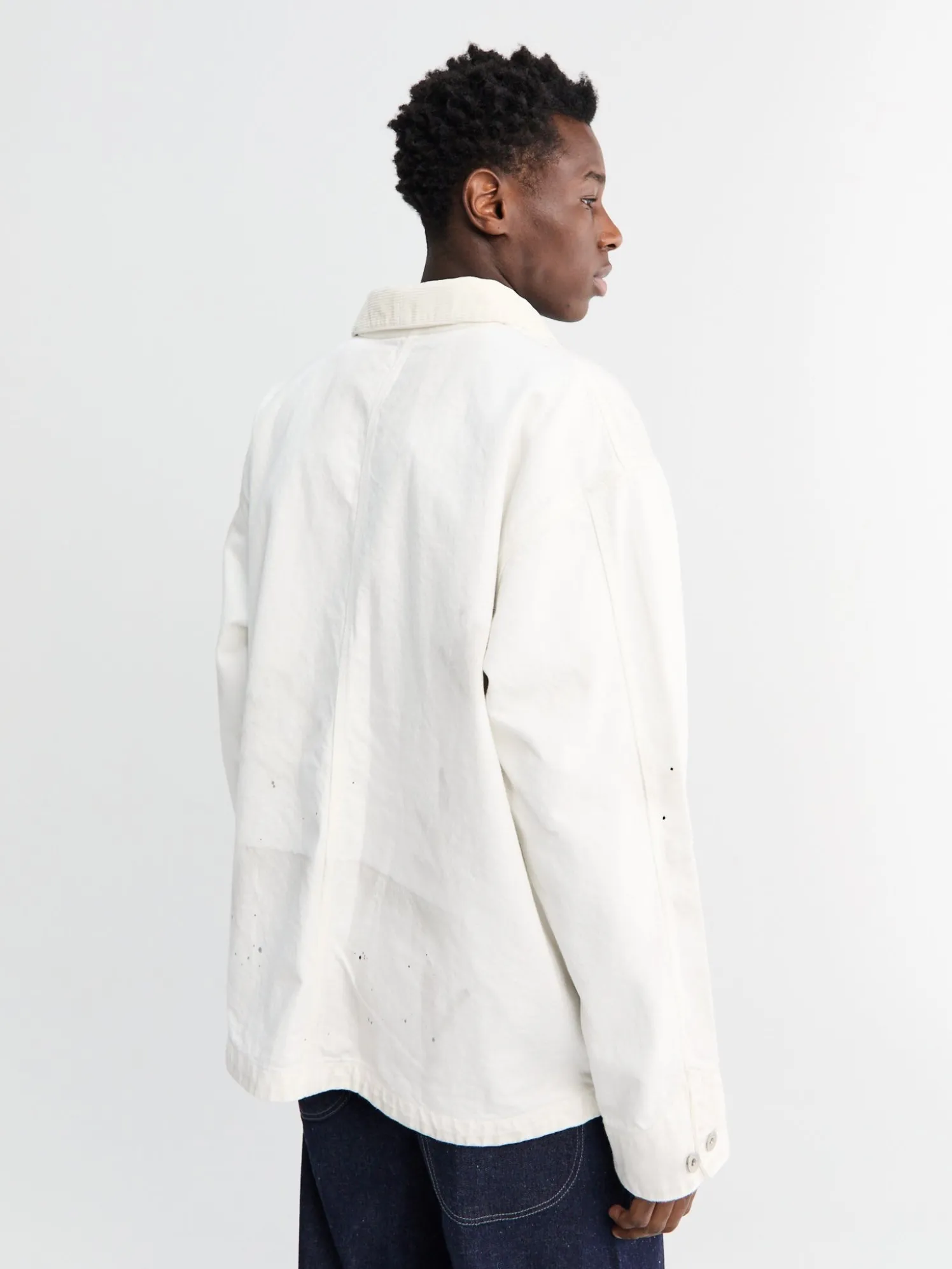 BW Washed Coverall Jacket i Hvid