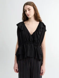 Cally Bis Top i Sort