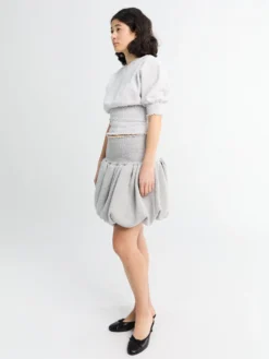 Camilla Skirt i Grå Melange