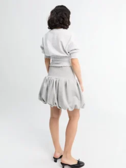Camilla Skirt i Grå Melange