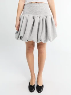 Camilla Skirt i Grå Melange