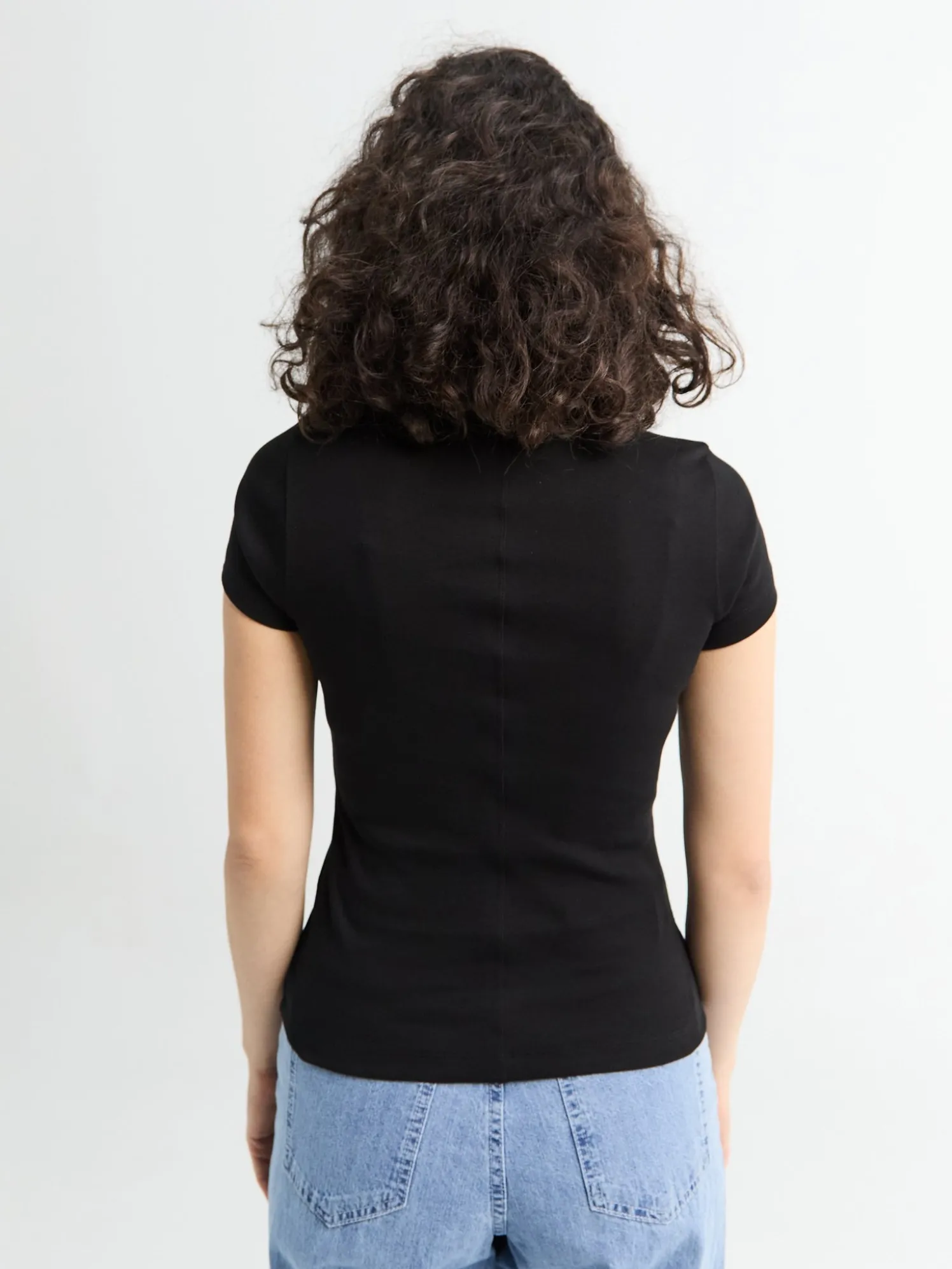 Car Baby Tee i sort