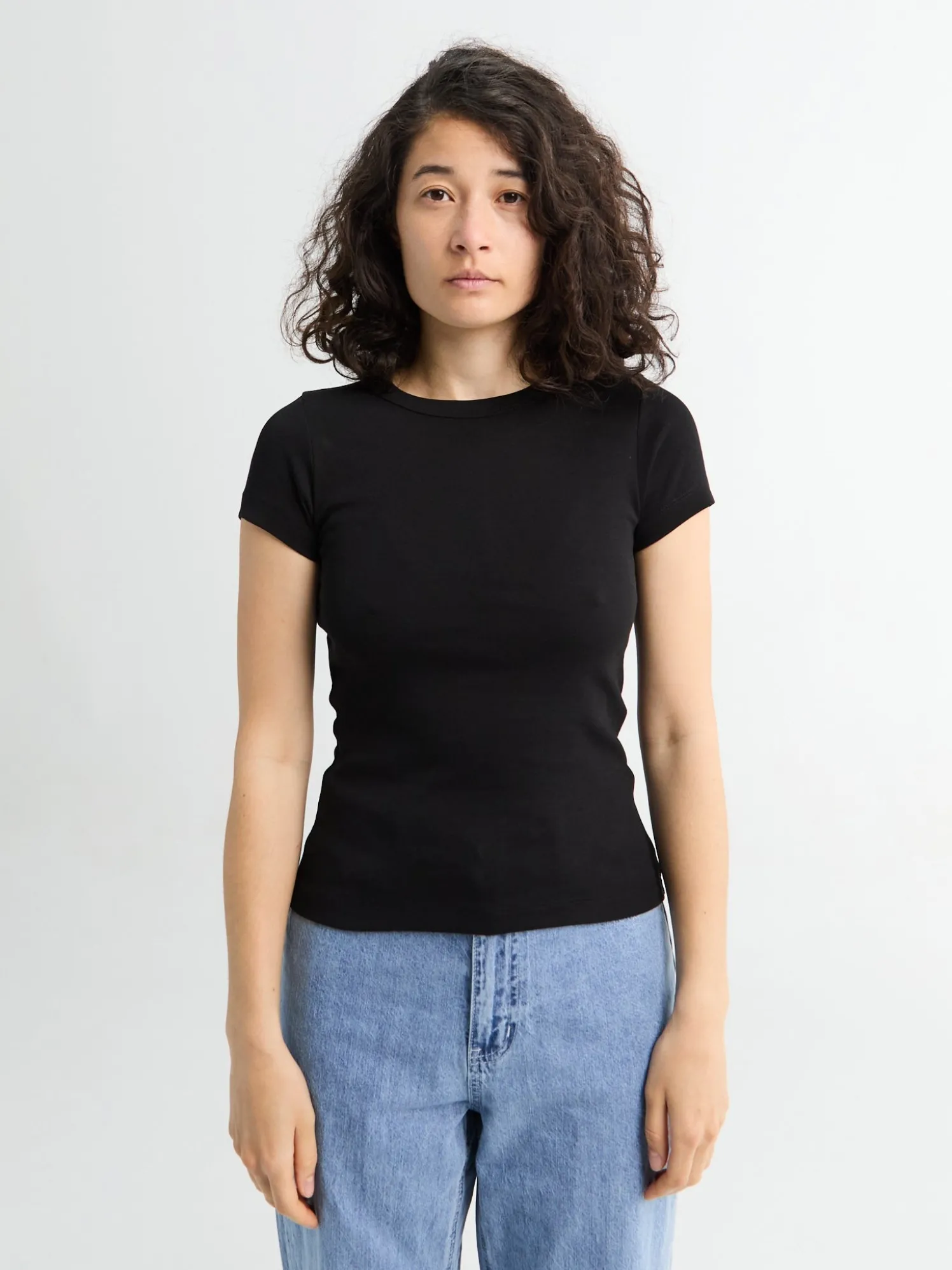 Car Baby Tee i sort