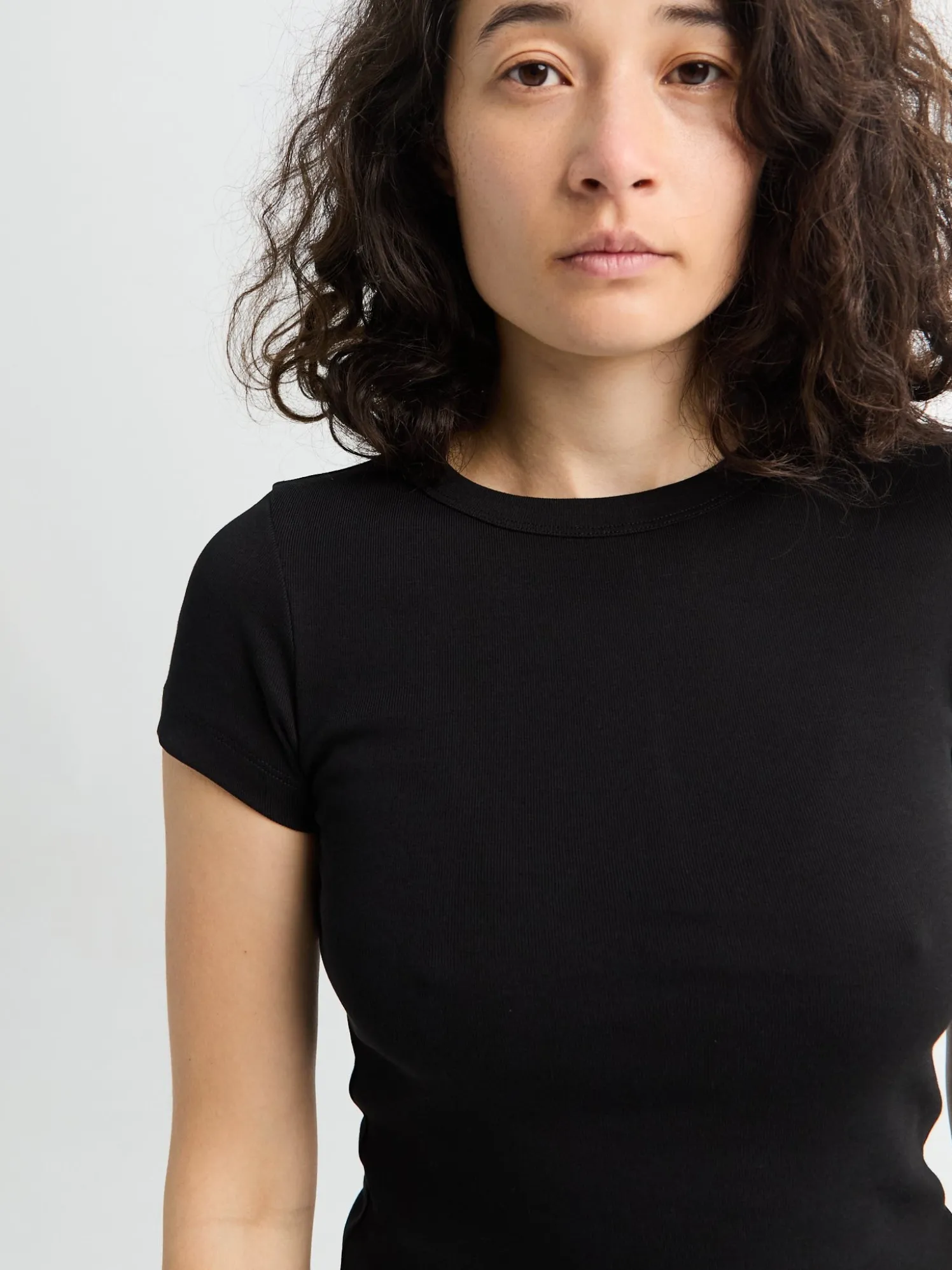 Car Baby Tee i sort
