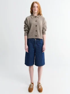 Carlo Denim Shorts i Mellemblå