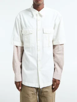 Cassen Denim Skjorte i Off-White
