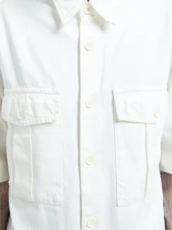 Cassen Denim Skjorte i Off-White