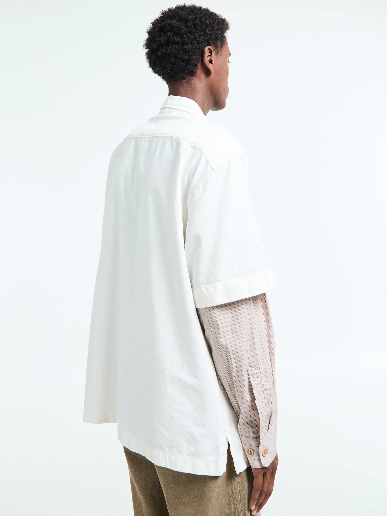 Cassen Denim Skjorte i Off-White