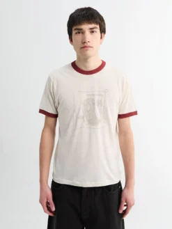 Celebrazione Ringer T-Shirt i Broken White
