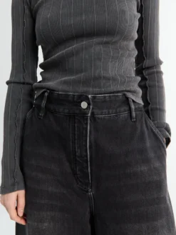 Chalco Bukser i Washed Black
