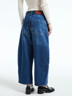 Chalco Bukser i Worn Wash Indigo