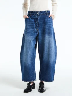 Chalco Bukser i Worn Wash Indigo