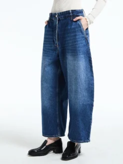 Chalco Bukser i Worn Wash Indigo