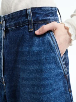 Chalco Bukser i Worn Wash Indigo