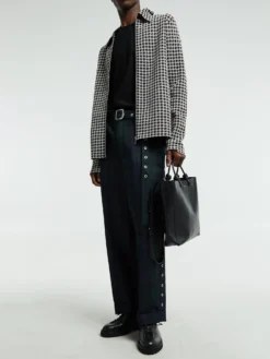 Checked Shirt in Dark Grey