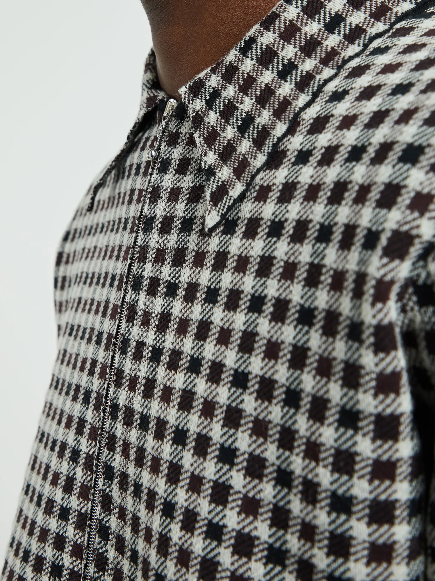 Checked Shirt in Dark Grey