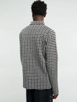 Checked Shirt in Dark Grey