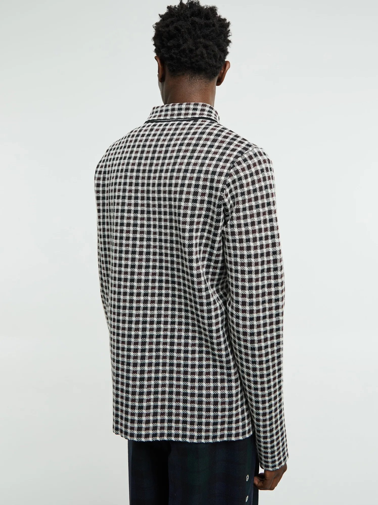 Checked Shirt in Dark Grey