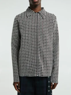 Checked Shirt in Dark Grey